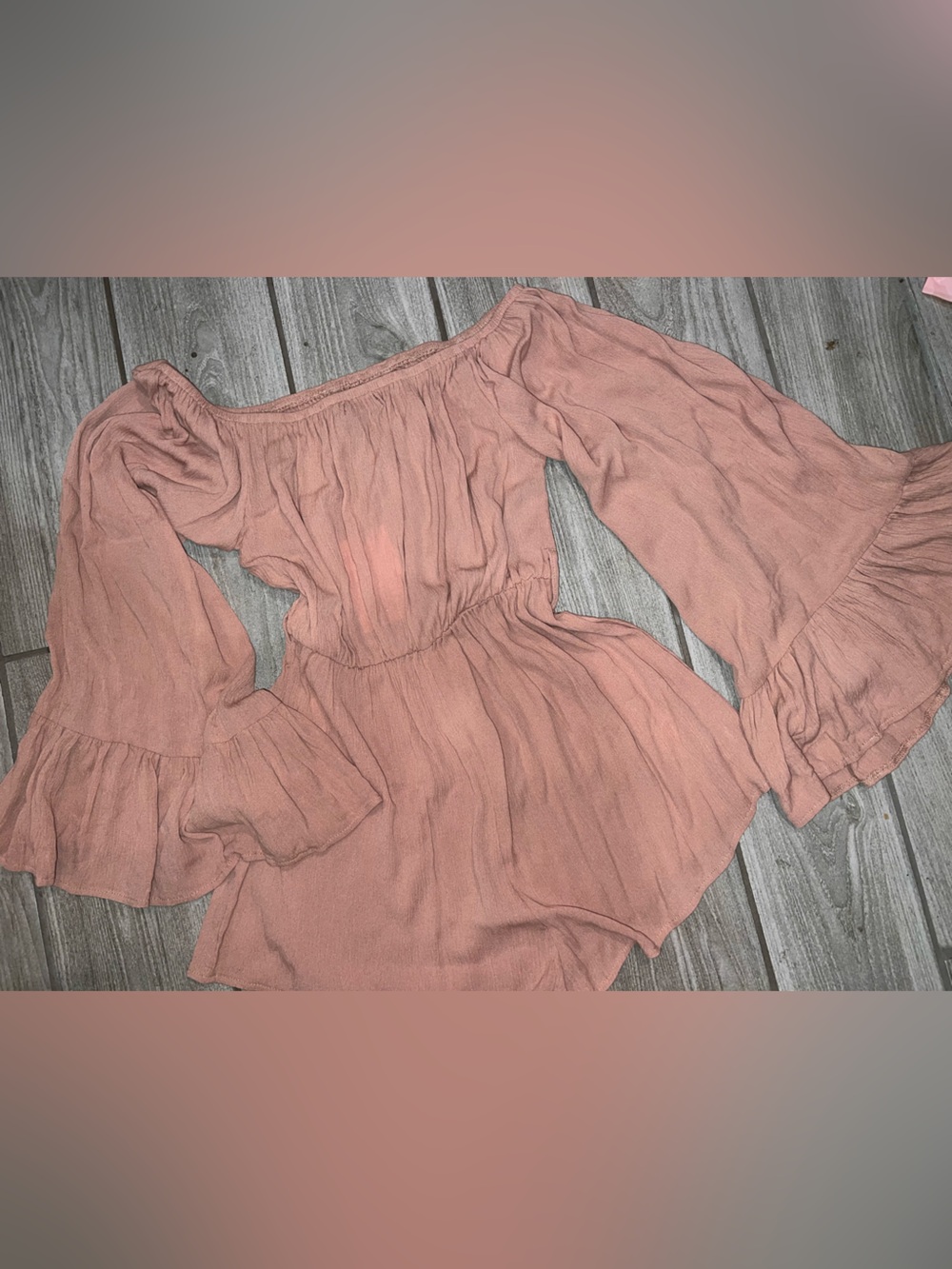 NWT Missguided Dusty Rose Off-Shoulder Romper